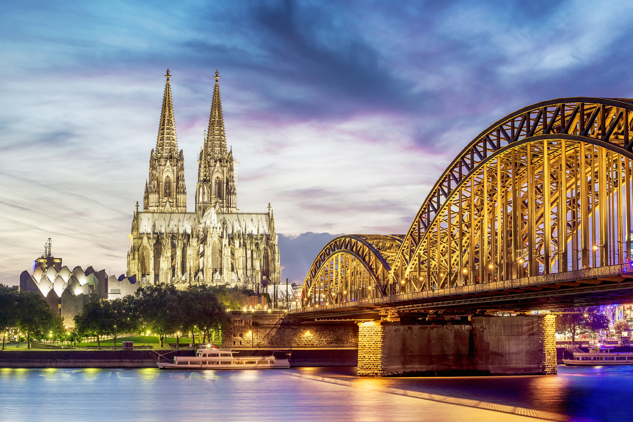 Illuminated Dom in Cologne