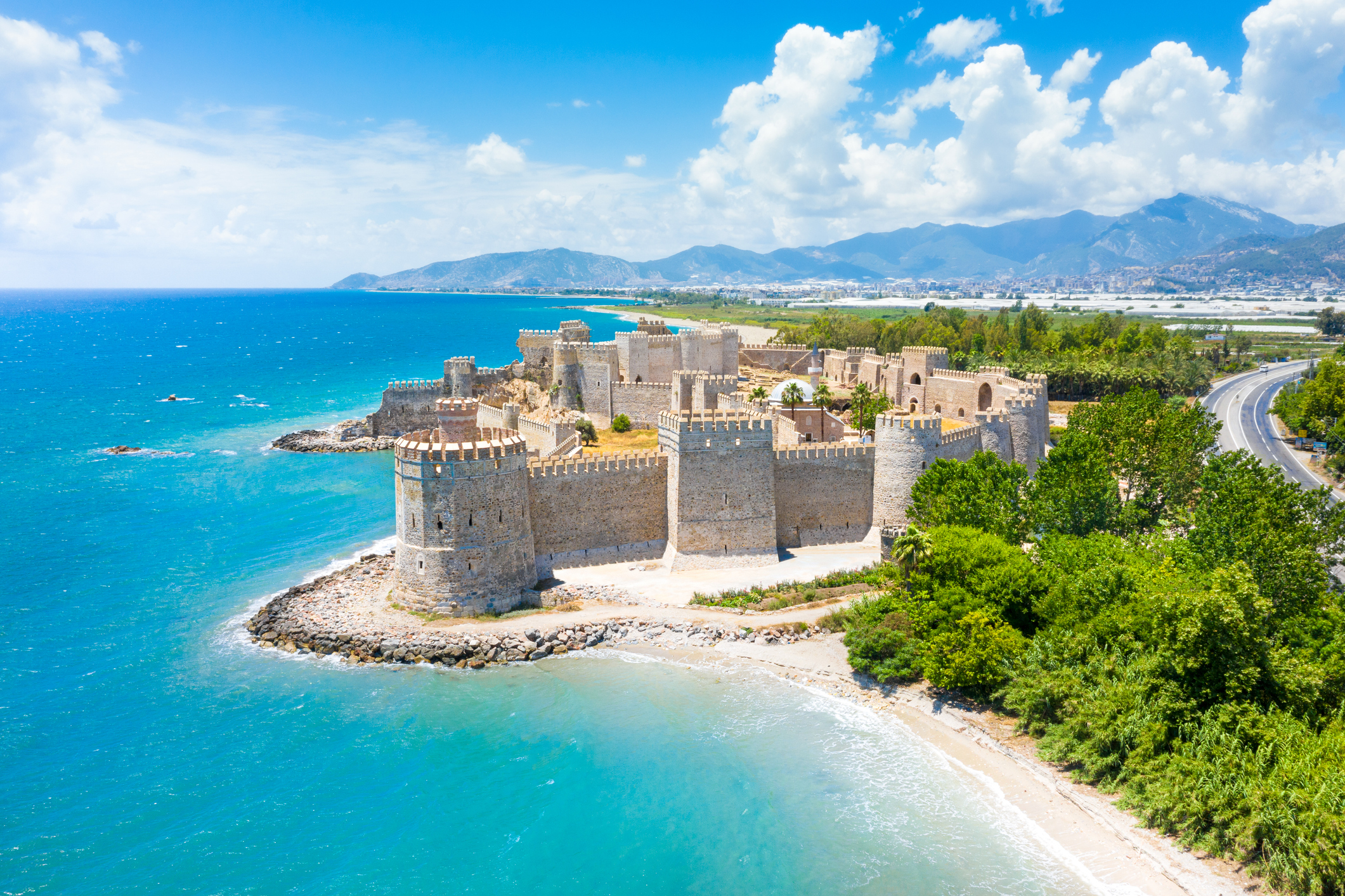 Mamure Castle in Anamur Town, Turkey