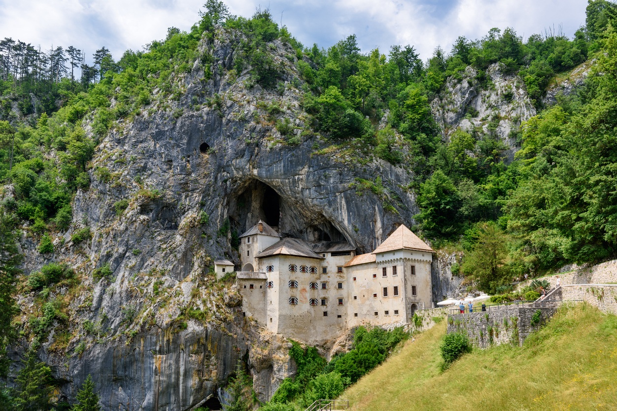 Renaissance castle built within a cave